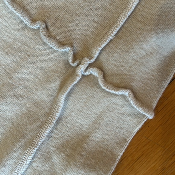 BLUE FISH Natural Cotton Knit Palazzo Pants sz 1 - Picture 3 of 3